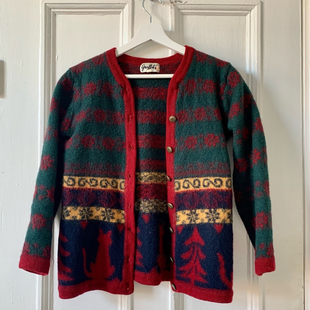 Cardigan 100% wool